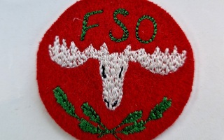 FSO vintage kangasmerkki hirvi / metsästys