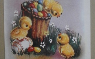 Kolme tipua, munia ja kukkia, Pääsiäispk, p. 1964