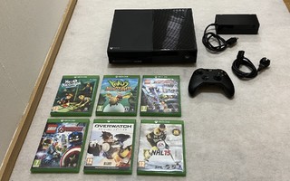 Xbox One + 6 peliä