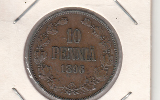10 penniä 1896 kl 5
