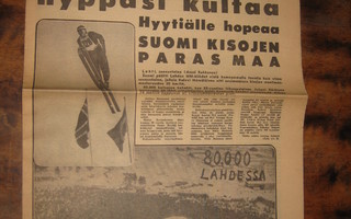 Sanomalehti  Erikois Ilta-Sanomat  9.3.1958