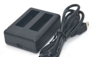 GoPro 4 AHDBT-401 Akuille USB Dual laturi  ALE-40%