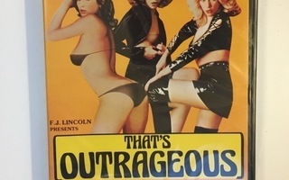 That's Outrageous (DVD) Vinegar Syndrome (1983) UUSI