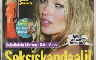 Tähtisumua n:o 30 2005 Kokaiinista kärynyt  Kate Moss.