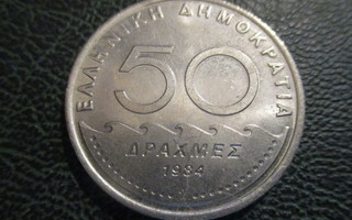 GREECE 50 DRACHMAI 1984   H-3395