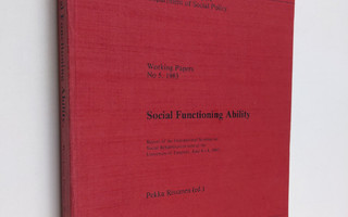 Social functioning ability : report of the International ...