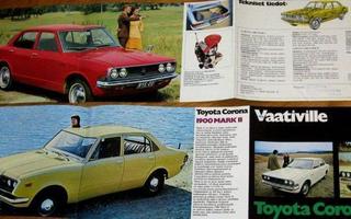1971 Toyota Corona 1600 1900 Mk I Mk II esite - suom