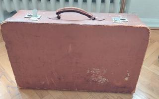 Vanha nahkainen matkalaukku
