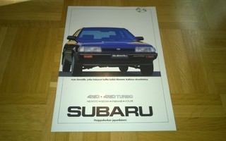 Esite Subaru 4WD - 4WD Turbo, noin 1988
