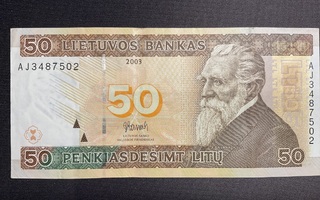 Liettua 50 Litu SETELI 2003