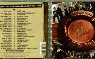THE BAD SIGN . 2 CD-LEVYÄ . TRAVLIN´ BONE - ANTHOLOGY 1983 -