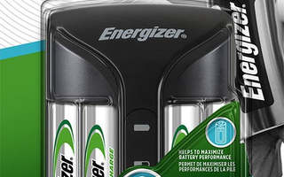 Energizer Pro ACU HR6 POW akkulaturi + 2 AA 2000