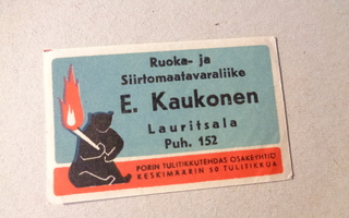 TT-etiketti E. Kaukonen, Lauritsala