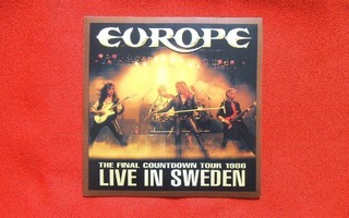 EUROPE Live In Sweden 1986 - 7" SINGLE