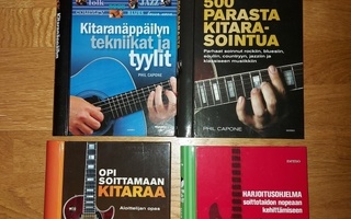 Hyviä kitaran soiton opetus kirjoja