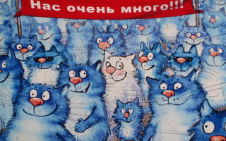 Irina Zeniuk siniset kissat marssilla