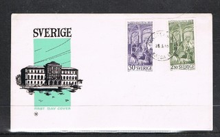 Ruotsi 1966 - Kansallismuseo 100v FDC ro Västerås