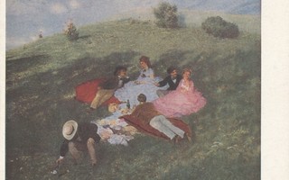 Piknikillä - taidekortti
