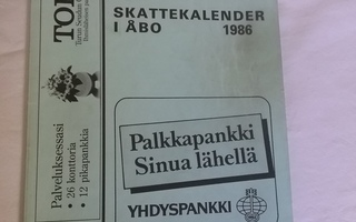 Turun kaupungin kunnallis VEROKALENTERI 1986