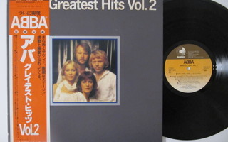 ABBA Greatest Hits Vol. 2 LP Japanilainen GF Erilainen  OBI