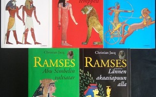 Christian Jacq: Ramses 1-5/5 (niteet Gummerus 2000)