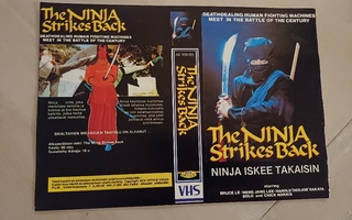 Ninja iskee takaisin/ The Ninja strikes back VHS kansipaperi