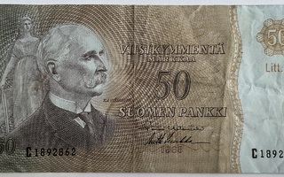 50 markkaa 1963 Litt.B. C-srj