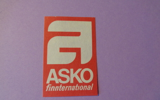 TT-etiketti Asko finnternational