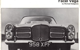 Cars in Profile No 7 Facel Vega -vihko