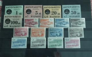 Autopakettisarjat 4 erilaista