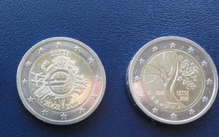 2 euron erikoisrahat 2 kpl, (Eesti)