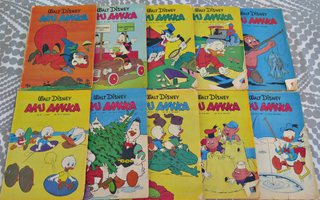 Aku Ankka -lehtiä vuosilta 1972-1974 - 10 kpl