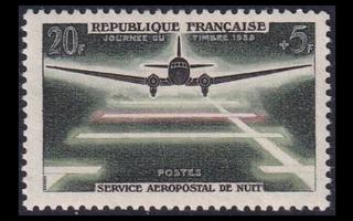 Ranska 1240 ** Postimerkin päivä lentokone (1959)
