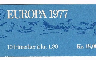 Norja 1977 - Europa CEPT ++ vihko 1,80kr