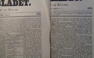 Morgonbladet No 277/1872,Not 25.88,89.151,241/1873 +