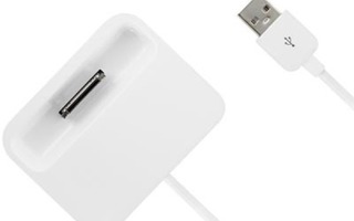 Deltaco iPhone/iPod Telakka Laturi, USB kaapeli 0.2m *UUSI*