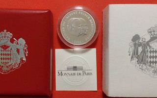 Monaco, 10 Euro 2003 PROOF hopeaa, Rainier ja Albert