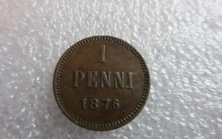 1 penni kuparia 1876