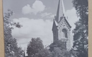 Kitee, Kiteen kirkko, vanha valokuvapk, p. 1957