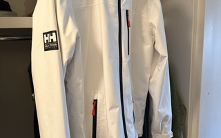Helly Hansen valkoinen crew takki hupulla (S-koko)