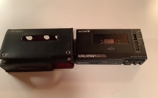 Sony Walkman WM D6C kasettinauhuri ja Sony stereomikrofoni