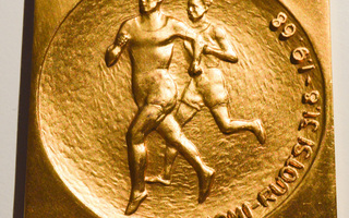 Suomi-Ruotsi maaottelu mitali 1968