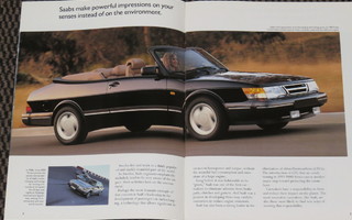 1993 Saab 900 9000 esite - KUIN UUSI - 20 sivua