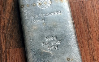 1 kg Hopeaharkko K.A.Rasmussen  - 1000g Hopeaa 999.9