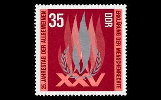 DDR 1898 ** Ihmisoikeuksien julistus 25v (1973)