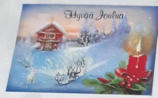 Johnnie Jacobsen 2 kpl postitettuja joulukortteja