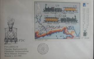 1987  F88 blokki FDC