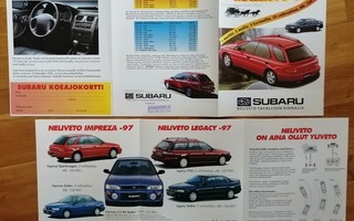 1997 Subaru esite - KUIN UUSI - suom