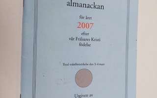 Universitets almanackan för året 2007 efter vår Frälsares...