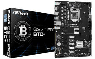 Asrock Q270 Pro BTC+ Intel® Q270 LGA 1151 (Socke